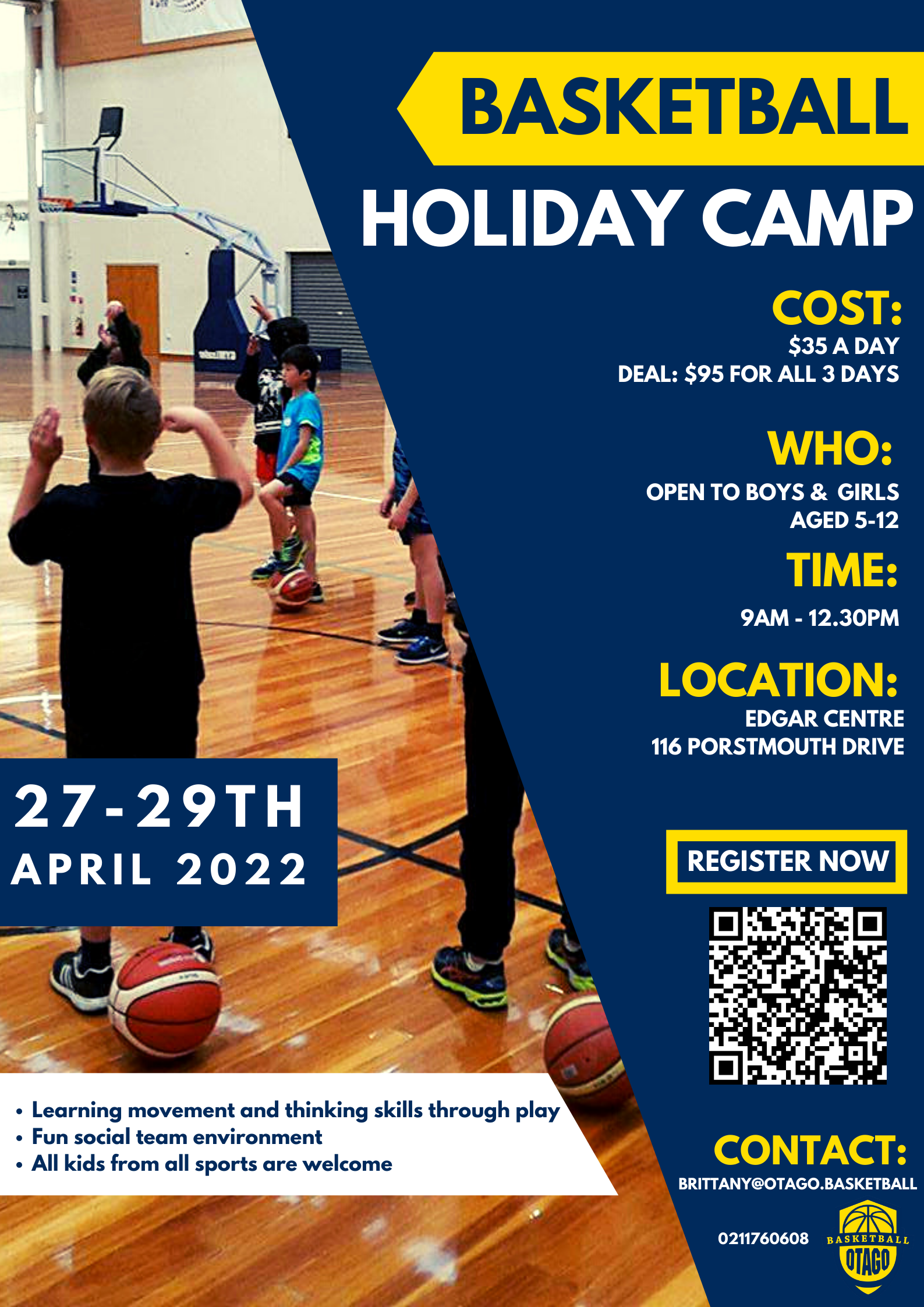 Basketball Holiday Camp April 2022